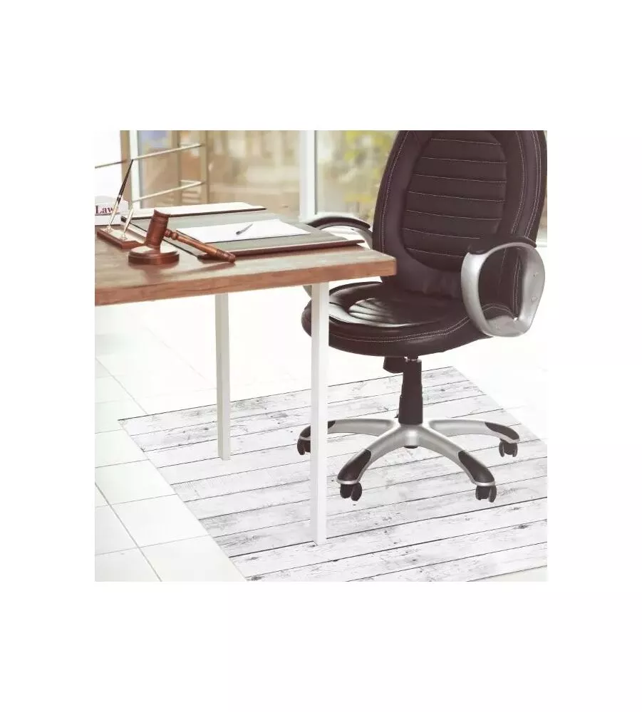SALVAPAVIMENTI "WHITE WOOD" IN VINILE SPESSORATO, 100X150 CM